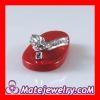 Sterling Silver Red Coral Slipper Pendant