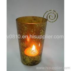 glass candle holders