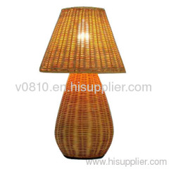 rattan table lamp