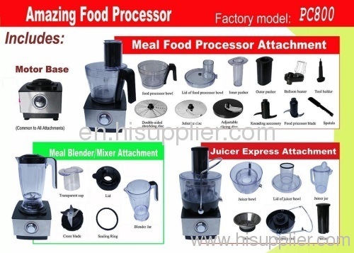 Juicer vegetable and fruit juice maker with 21 pcs set