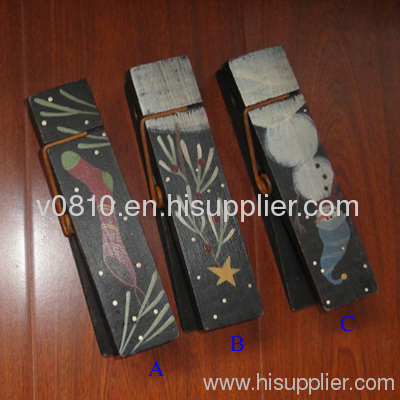 decorative wooden clip
