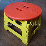 Round plate folding stool
