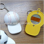 Sports cap shape bottle opener