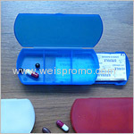 Plastic Pill Box with Bandage Dispenser