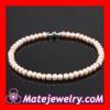 44cm Freshwater Pearl Silver Snake Necklace