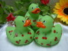 Cherry green bath duck kids rubber duck