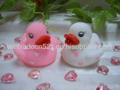 Valentine red & white heart duck for valentine gifts