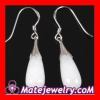 925 Sterling Silver Charm Drop Earring Dangle White Stone