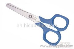 Blue P.P. Plastic Grip Safety School Paper Scissors