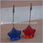 Star shape plastic memo clip