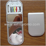 Compact mirror with sewing kit