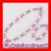 Wholesale Fashion Pearl Jewelry Set with 43cm Knit Necklace and 19cm Knit Bracelet