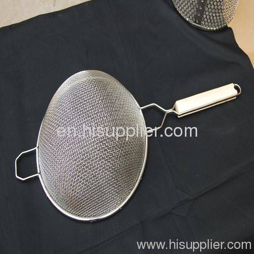 (SS201,304&double mesh layers)Wire Mesh Strainer/Skimmer/Colander