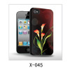 flower picture 3d flower picture of iPhone case,pc case rubber coated,multiple colors available