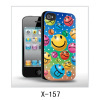 Smiling face picture 3d smile picture of iPhone case,pc caser rubber coated