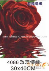 Rose Flower diy oil painting by numbers for decoration 30*40cm