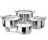 9Pcs Stainless Steel Casserole Set&Cookware Set &Kitchenware Set&Wok Set&Pot Set