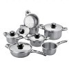 12Pcs Stainless Steel Cookware Set&Kitchenware Set&Pot Set&Wok Set