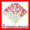 Elaborately Hand Painted Silk Scarf 108×108cm Large Square Silk Scarves for Women
