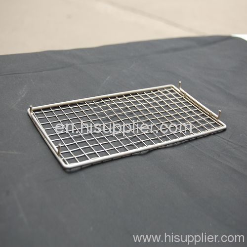 (Steel with Chrome widely in Korea & Flat Wire Mesh)Barbecue Grill Netting /BBQ Wire Mesh