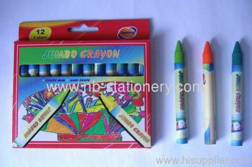 12 colors Jumbo Wax Crayon