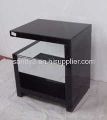 2012 Newest Mirrored Glass Nightstand Hotel Furniture