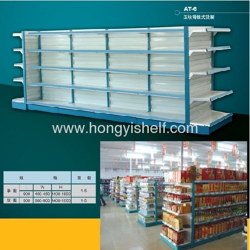 Press Bar Back Plated Type Goods Shelf