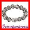 14mm Black Rhinestone Basketball Wives Bracelets With Skull Wholesale