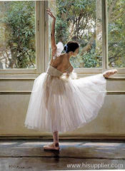 Classical ballet art oil painting