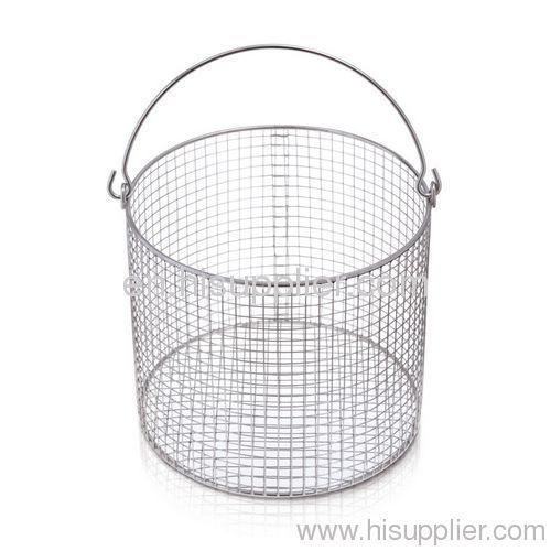 Stainless steel round industrial wire mesh basket