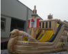 Inflatable bounce house slide