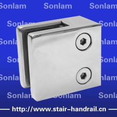 stainless steel railing glass clamp