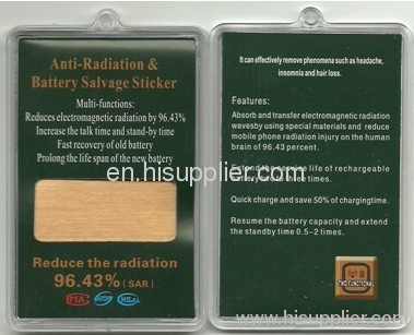 Anti radiation mobile sticker