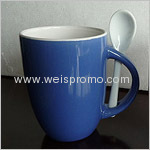 Chinaware Coffee Cup with Scoop