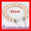 20cm Freshwater Pearl Silver Snake Bracelet European Style