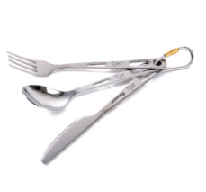 stainless steel camping cutlery