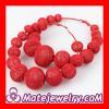 90mm Red Basketball Wives Mesh Hoop Earrings Wholesale