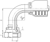 90° JIC FEMALE 74°CONE SEAT SEAL