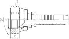 JIC FEMALE 74°CONE SEAT SEAL