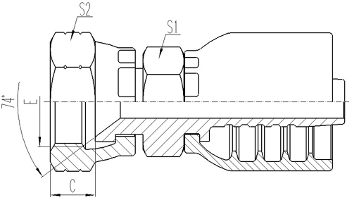 JIC FEMALE 74°CONE SEAT SEAL