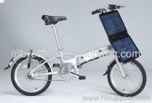 solar electric folding bike