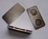 Steel badge with 2 magnets Rear Earth N35 D12*1.5 magnets