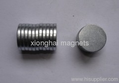 Disc Zine Neodymium magnets Rare Earth Grade N35 with Size D19X2.5mm