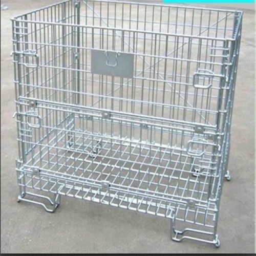 galvanized storage cage warehouse metal storage cage