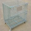 (Steel Painted)Wire Mesh Container/Tote box /Foldable Wire Mesh Basket