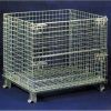 (Whole front-door opened)Wire Mesh Container/Tote box /Foldable Wire Mesh Basket