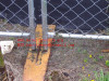 steel fence base