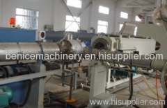 PE carbon spiral reinforcing pipe extruding machine
