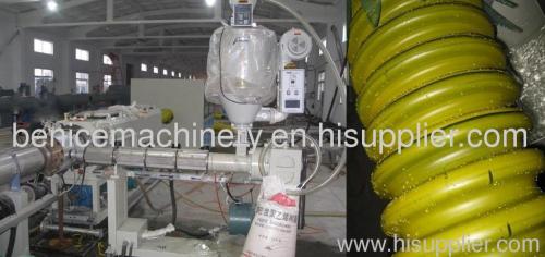 PE carbon spiral reinforcing pipe processing machine