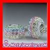 Shamballa silver beads with 90 crystal rhinestones Austrian crystal Jewelry beads